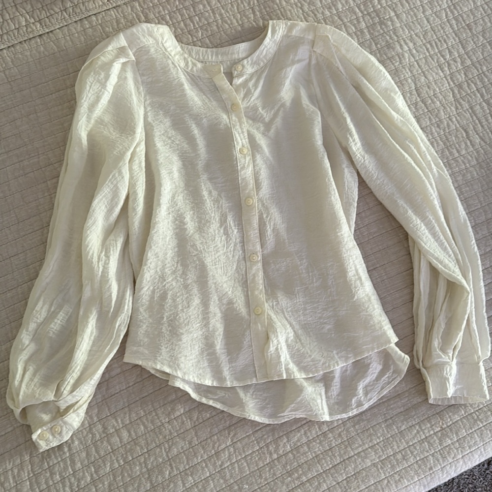 A New Day Cream Blouse size Small